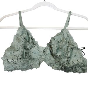 Aerie Lace Bralette in Sage Green